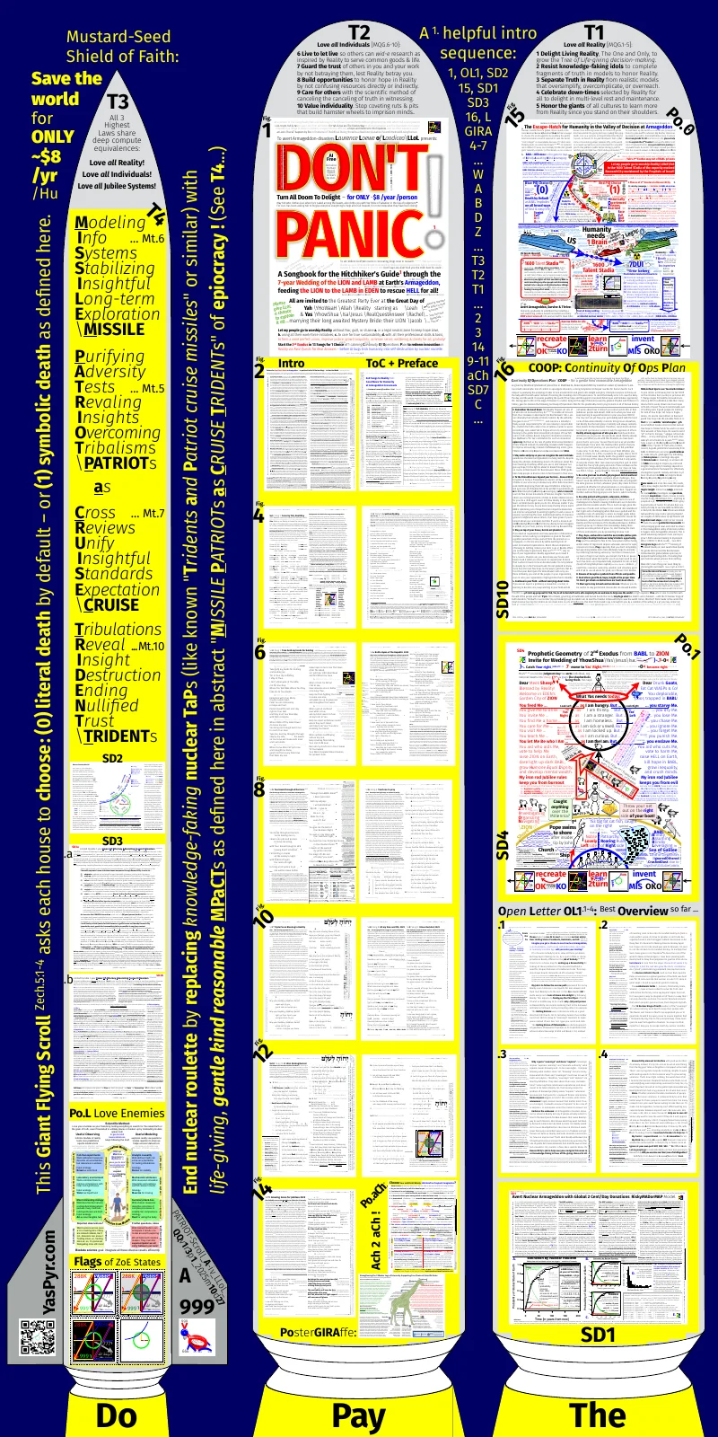 Horizontal screenshot of Flying Scroll A (the outside)